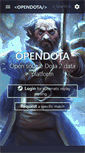 Mobile Screenshot of opendota.com