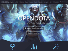 Tablet Screenshot of opendota.com